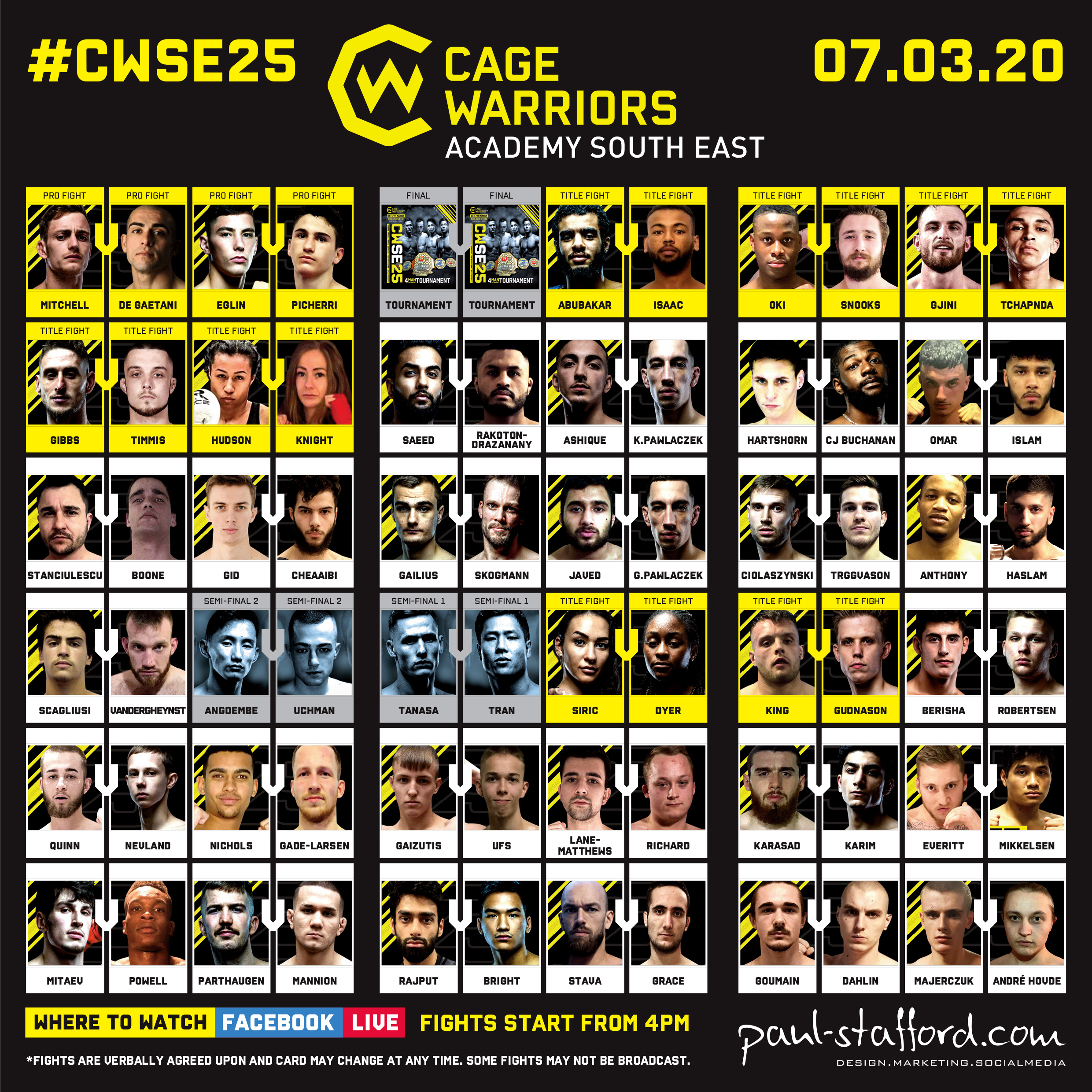 Cage Warriors Academy South East 25