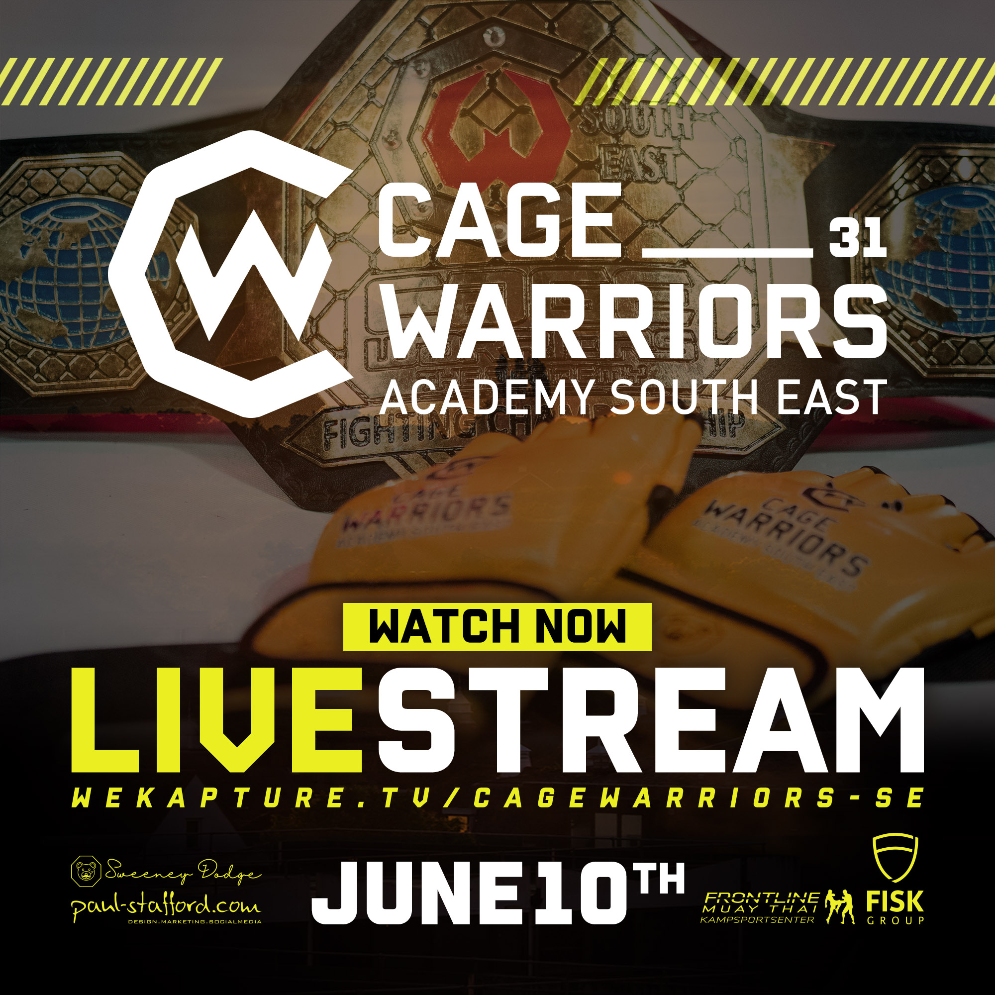 cage warriors south east live stream